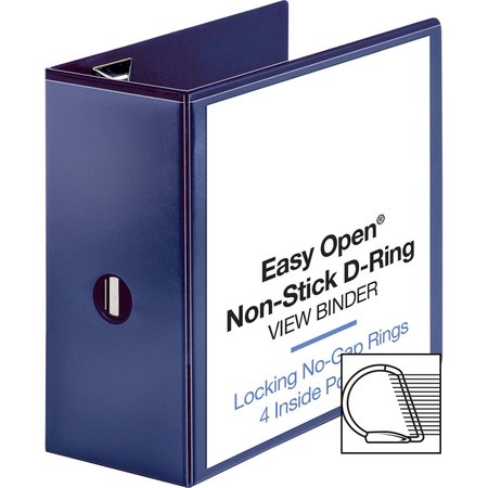 Business Source Navy D ring Binder 5" Binder Capacity Letter 26978